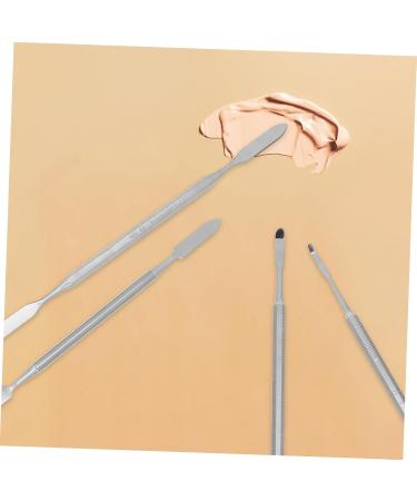 Healeved 4 pi ces B tons de Maquillage Acier Inoxydable Spatules Cosm tiques Multifonctions pour Manucure et M lange Outils Compacts Faciles Nettoyer et Transporter - Buy Online on GoSupps.com