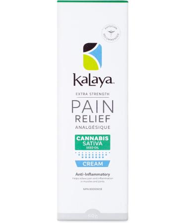 Kalaya Extra Strength Pain Relief Cream With Cannabis Sativa Seed Oil (60g Pack of 3) - Natural Active Pain Blocking & Anti inflammatory Ingredients Suitable for Arthritis Neck Shoulder Hand Knee Back Joint & Muscle Pain 60 g (Pack of 3) - Buy Online on GoSupps.com