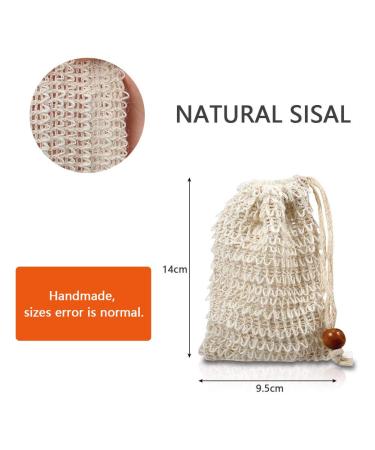 Buygoo 20 Pack Sisal Exfoliating Soap Bags - Natural Soap Saver for Bath & Shower - Buy Online on GoSupps.com