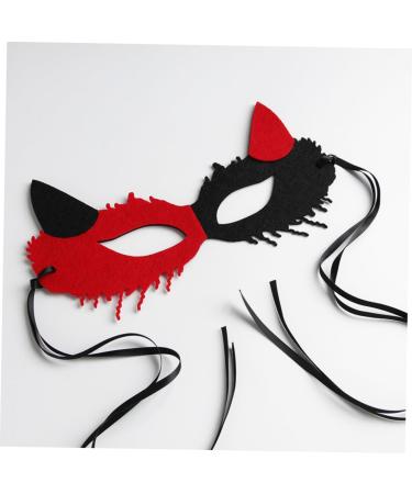 Healeved for Couple Halloween Cosplay Masks Masquerade Costume Outfits Halloween Scary Halloween Costume Mask Retro Party Mask Fox for Women - Buy Online on GoSupps.com