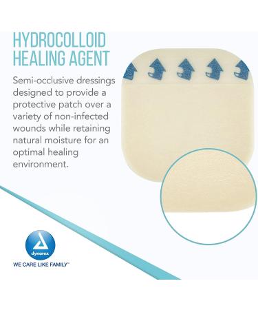 Dynarex-3018 Hydrocolloid Dressing 4x4 Extra Thin - Pack of 12/10/Cs - Buy Online on GoSupps.com