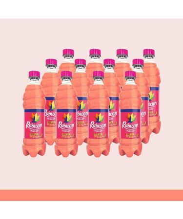 12 x Rubiconn Sparkling Guava Juice Drink 500ml PMP 1 - Sparkling Guava Juice Soft Drink with Sugar and Sweetener - Buy Online on GoSupps.com