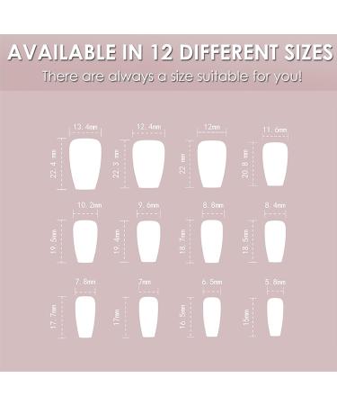 Purple Gradient Glitter Coffin False Nails - 24Pcs Press on Nails with Nail Glue for Women & Girls - Buy Online on GoSupps.com
