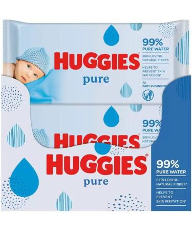 Huggies Pure Extra Care Baby Wet Wipes - 720 Wipes (72 x 10 Pack) - Buy Online on GoSupps.com
