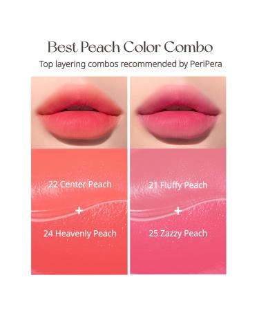 Peripera Ink Airy Velvet Lip Tint (0.14 fl oz) - High-Pigmentation, Lightweight & Moisturizing | Not Animal Tested - Center Peach (#022) - Buy Online on GoSupps.com