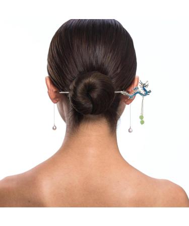Beaupretty Chinese Hair Stick Metal Hairpin Vintage Hair Stick Chinese Hair Chopstick Dragon Hair Stick Hair Accessories for Women - Buy Online on GoSupps.com