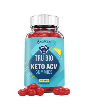 Justified Laboratories Tru Bio Keto Gummies 1000MG ACV with Pomegranate Juice Beet Root B12 60 Gummys