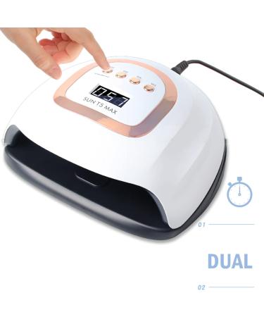 VACANON UV Nail Lamp 220W Quick Drying Curing Gel Nail Dryer UV Resin Light with 10/30/60/99S Timer Display for Home Salon Beginner Starter Set - Buy Online on GoSupps.com