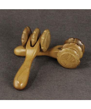 Wooden Massage Roller for Muscles and Acupressure - Perfect for Feet Back & Legs - International Shipping Available - Buy Online on GoSupps.com