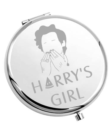 TIIMG Singer Song Lover Fans Merchandise Harry s Girl Compact Mirror Lyrics Inspired Gift Album Gift Music Gift for Fan (Harry's Girl)
