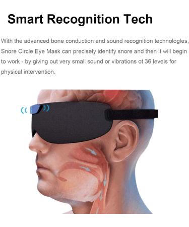 Smart Anti-Snoring Device Eye Mask with Bluetooth Technology for Men and Women - Snore Solution and Sleep Aid with Data Recording and Analysis - Buy Online on GoSupps.com