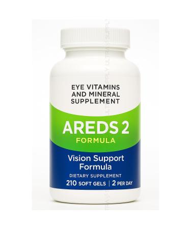 AREDS 2 Eye Vitamins with Lutein & Zeaxanthin Vision Support Supplement (210 Count.)
