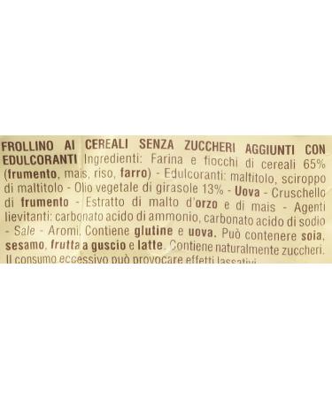  Misura Misura Dolcesenza Cereal Shortbread Cookies 100% Italian 300 g - Buy Online on GoSupps.com