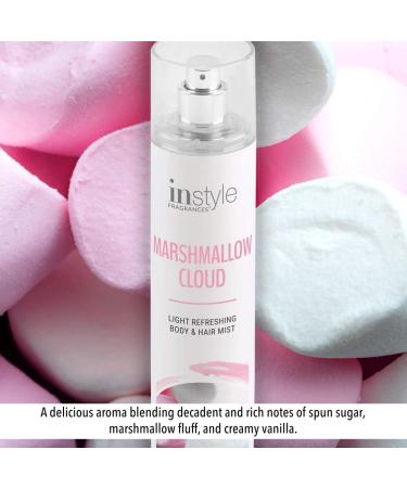 Instyle Fragrances Body & Hair Mist - Marshmallow Cloud Scent with Panthenol, CLEAN, Vegan, Paraben & Phthalate Free - 8 Fl Oz Spray - Buy Online on GoSupps.com