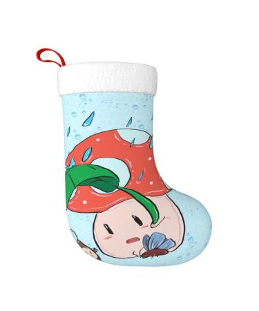 YYHHAOFA Sunflower Seeds and Mushroom Prints Christmas Decorative Stockings : Soft Light and Tactile Suitable for Christmas Halloween