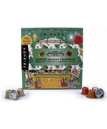 Friends Christmas Coffee Advent Calendar 2023 | Nespresso Compatible | Festive Xmas Coffee Capsules - Buy Online on GoSupps.com