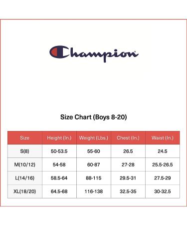 Champion Boys Short Sleeve Tech Athletic Tee Shirt - Large Black Sliced C | Ideal for Gym, Sports, and School - Buy Online on GoSupps.com