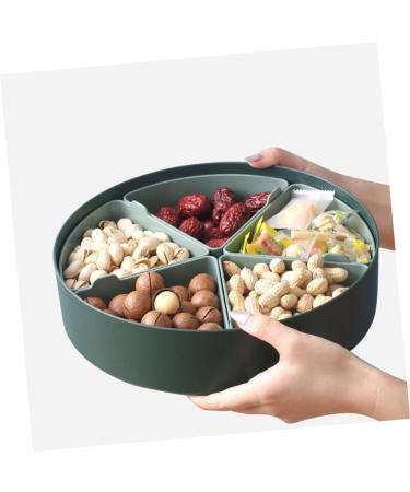 CIYODO 1pc Dried Fruit Box Storage Boxes Decorative Tray with Lid Snack Plate Dried Fruit Plate Tasty Meal - Buy Online on GoSupps.com