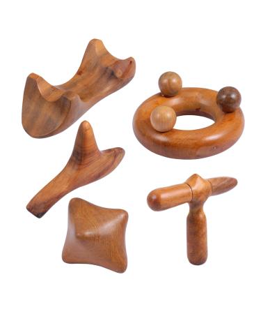 Beaupretty 15 Stk massage device sandal wood foot paddle Thai massage tab for colleagues Face spatula Suchaber from wood skin scraps facial massage tool wood massage vietnam neck