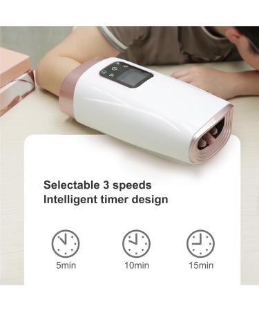 Handheld Massager with Hot Compression 8 Modes & LCD Display | Ideal Gift in Rose Gold Shop Internationally! - Buy Online on GoSupps.com