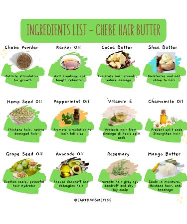 Chebe Butter for Stronger Healthier Hair - Authentic Chebe Powder & Oils | 6.05 oz - Buy Online on GoSupps.com