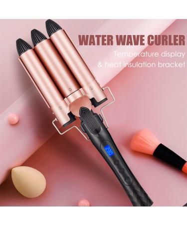 3 Barrels Hair Curler - 25mm Curling Iron for Mermaid Waves, Beach Waves - Quick Heating for Long or Short Hair Styling - Buy Online on GoSupps.com
