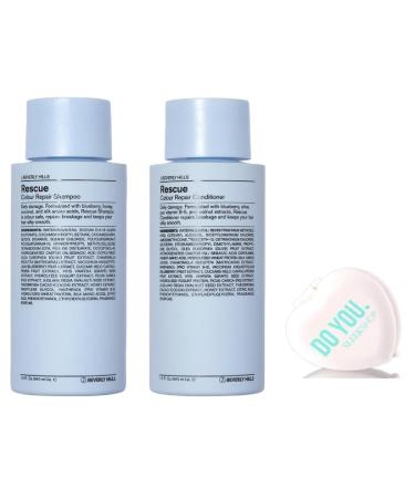 J Beverly Hills RESCUE Anti-Aging SHAMPOO & CONDITIONER Duo Set (with Sleek Compact Mirror) (12 oz / 350 ml DUO KIT)