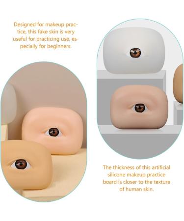 FOMIYES 4 pcs Training Silicone Practice Boards Eyeshadow Eyebrow Skin Makeup 1 count (Pack of 1) As Shown 1x2pcs - Buy Online on GoSupps.com