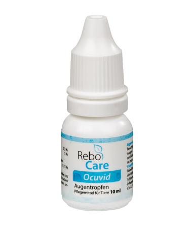 Ocuvid eye drops for animals: moistened irritated dry eyes contains sodium hyaluronate & dexpanthenol ideal for cornea care in anesthesia for all animals
