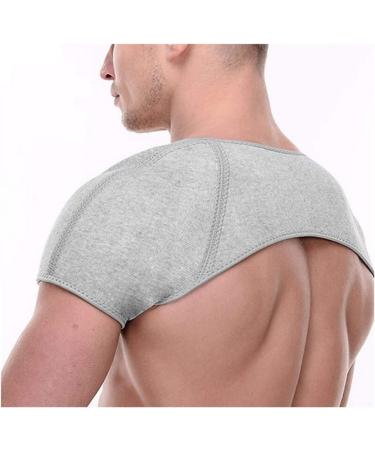 Double Shoulder Shoulder Brace Support Brace Pain Relief Compression Shoulder Warm Wrap Protector Warm Shoulder Brace Winter Warm Shoulder Pads for Women and Men(M)