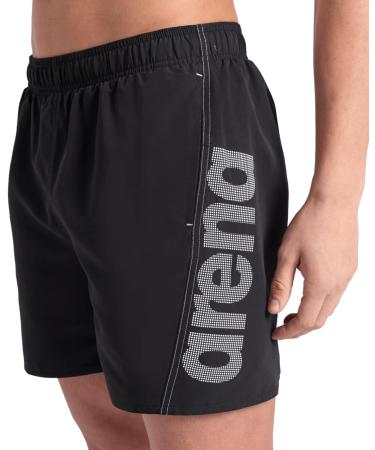 Buy ARENA Men's Fundamentals Logo Boxer R Swim Trunks - Black/White (1 Pack) | International Shipping Available - Buy Online on GoSupps.com
