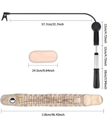 Premium Return Decompression Belts | Lumbar Support for Lower Back Pain Relief | Effective Back Traction Equipment (Color: SVA SVART) - Buy Online on GoSupps.com