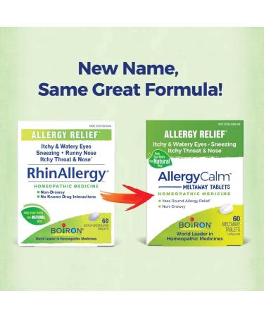 Buy Boiron AllergyCalm Tablets - 240 Count | Relief from Allergies & Hay Fever - Sneezing Runny Nose Itchy Eyes | Bundle Pack of 4 (60ct Boxes) - International Shipping Available - Buy Online on GoSupps.com