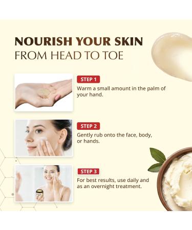 Beef Tallow & Honey Balm for Face | 100% Grass Fed Tallow Moisturizer | Natural Honey Lotion for Soft Smooth Skin - Buy Online on GoSupps.com