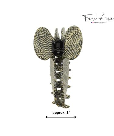 French Amie Large 4 1/4 Opera Thin Oval Handmade Celluloid Hair Claw Clip - Strong Hold No Slip Grip - Made in France - Buy Online on GoSupps.com