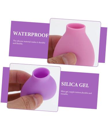 6-Piece Makeup Brush Dust Cover Set | Silicone Cosmetic Brush Holders & Lipstick Protection | Travel-Friendly Beauty Accessories - Buy Online on GoSupps.com