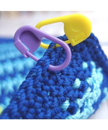50Pcs Crochet Stitch Markers for Knitting & Crafts - 8 Assorted Colors | Lightweight Plastic Pins | Durable Locking Design - Buy Online on GoSupps.com