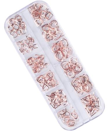 Housoutil 1 Box Manicure Decoration Decorations Boxed Knot Top Headband Nail Art Decoration Metal Nail Accessories Nail Art Rivet Velvet Cosmetic Bag Natural Nails Stud Rose Gold Size 1 As Shown - Buy Online on GoSupps.com