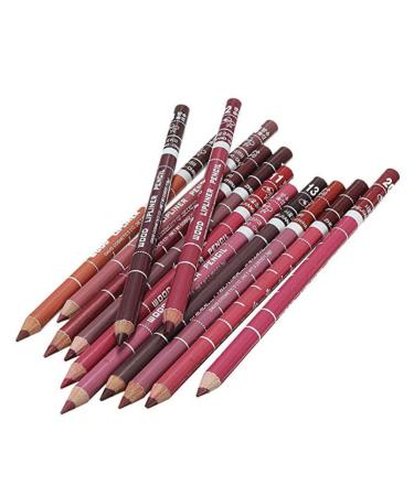 12-Piece Waterproof Lip Liner Set - Long-Lasting Lip Contour Makeup Gift for Women & Girls - Buy Online on GoSupps.com