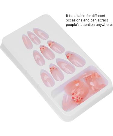 Pink Leopard Press On Fake Nails Pink Artificial False Nails Nail Art Tips Fashionable Full Cover Fake Nails Medium Length Fake Nails Transparent False Nails - Buy Online on GoSupps.com