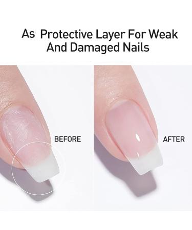 Beautilux Rubber Base Gel 100ml - Clear UV Gel for Manicure & Nail Art | Soak Off Long-Lasting Rubber Base Coat - Buy Online on GoSupps.com