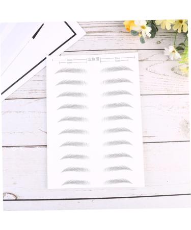 FRCOLOR 2 Pairs Waterproof Makeup Stickers Waterproof Artificial Eyebrow Template Cosmetic 4d Makeup Tools - Buy Online on GoSupps.com