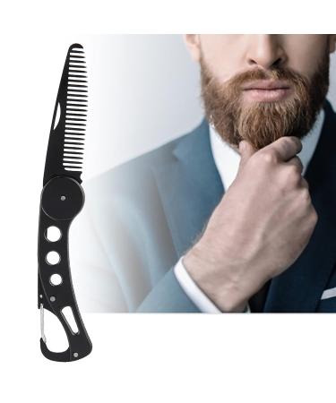 Premium Stainless Steel Foldable Beard Comb for Men | Dekaim Mustache Styling Comb - Buy Online on GoSupps.com