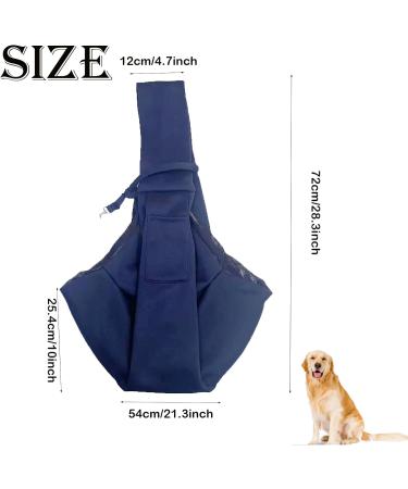 Puppy Sling Dog Sling Dog Carry Bag Puppy Carrier Dog Slings for Small Dogs Cat Sling Pet Sling Adjustable Reversible Pet Sling Carrierfor Small Medium Dogs Hands-free Sling Cat Bag Protect(dark Blue) - Buy Online on GoSupps.com