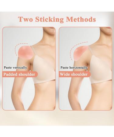 Invisible Silicone Shoulder Pads for Women - 2 Pairs | Transparent & Reusable Support for Clothes & Enhance Man Clothing - Buy Online on GoSupps.com