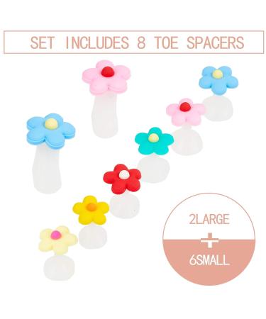 Niceneeded 24-Piece Manicure Silicone Toe Separators - Pearl Daisy Flower Design Gel Foot Spacers for Pedicure Nail Art Tools - Ideal for Women - Buy Online on GoSupps.com