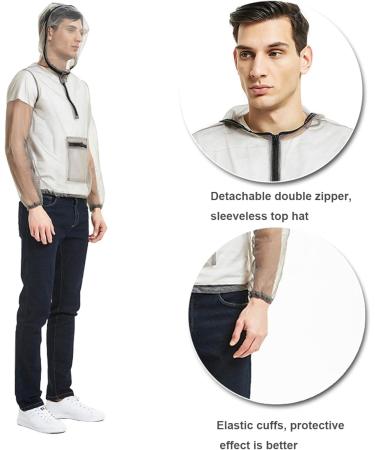 Yahunosu Mosquito Jacket - Breathable Insect & Midge Mesh Hooded Clothing for Men & Women | Ideal for Fishing Hiking Camping & Outdoor Adventures - Buy Online on GoSupps.com