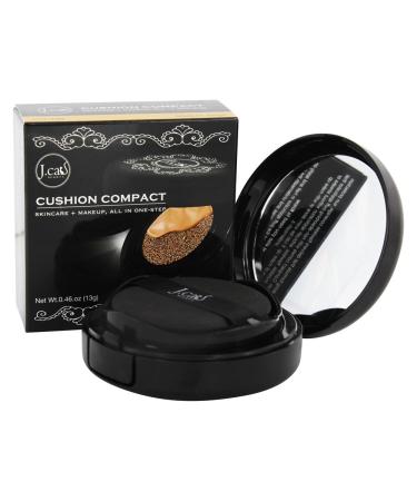 J.CAT BEAUTY Cushion Compact - Medium Beige | Flawless Finish & Hydration Worldwide Shipping - Buy Online on GoSupps.com