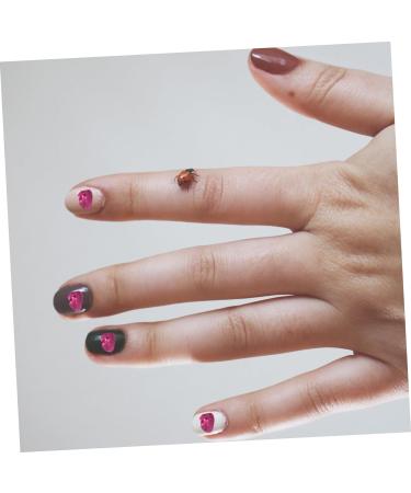 Mikinona Nail Gems 1 Glass Chip Nail Chunky Flakes Colored Glass Colored Bear Garden Ornament Bulk Chips Bulk Flower 3d Crystal Punk Accessories Crushed Charm Jewelry Drill 0.5X0.3cm Rosy - Buy Online on GoSupps.com