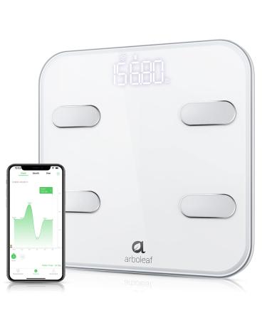 Arboleaf Smart Scales for Body Weight, Wi-Fi Bluetooth Bathroom Scales, Scales Digital Weight and Body Fat, 14 Body Metrics, iOS Android APP, Wireless Cloud-Storage, Unlimited Data, 8 Users, BMR BMI